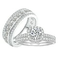 thumbnail image 1 of SFTING Wedding Ring Sets for His and Hers 3Pcs 925 Sterling Silver 5A CZ Promise Engagaement Ring Set for Couple Wedding Rings Size 8&7, 1 of 9