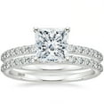 thumbnail image 1 of SFTING Wedding Rings For Woman 925 Sterling Silver Princess Engagement Rings 5A CZ Promise Wedding Rings Set Size 10, 1 of 7