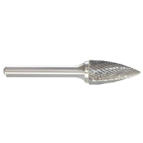 Manufacturer Varies Carbide Bur,Pointed Tree,1/4,1/4 Shank 310-002137C