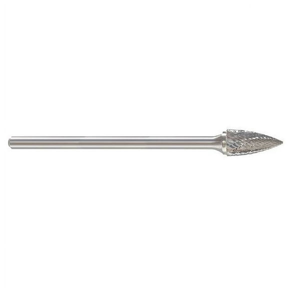 Manufacturer Varies Carbide Bur,Pointed Tree,1/4,1/4 Shank 310-002721
