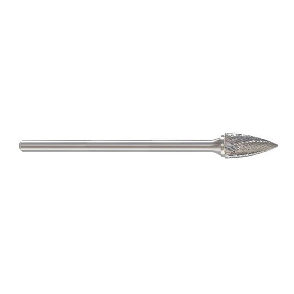 Manufacturer Varies Carbide Bur,Pointed Tree,1/2,1/4 Shank 310-002723