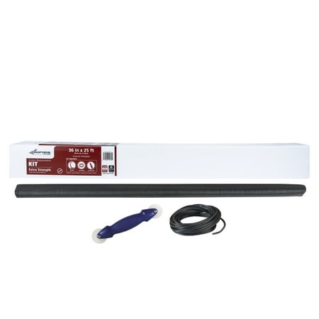 SG ADFORS Fiberglass Screen Repair Kit, Extra Strength, 36 in. x 25 ft. Charcoal