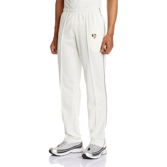 SG Century Cricket Trouser | Color: White | Size: XXL | For Mens | Excellent stretch and comfort | Full elastic waist with adjustable drawstring