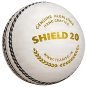 SG Cricket Shield 20 Premium Leather Ball White Color