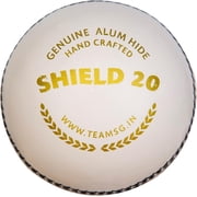 SG Cricket Shield 20 Premium Leather Ball White Color