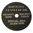thumbnail image 1 of SG Tool Aid  Cutoff Wheel - 3 X .0625 X .375 Inch - 5PK, 1 of 1