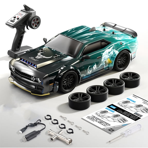 SG216 1/16 Scale Full-Proportional 4WD High-Speed RC Drift Car (One Battery/Carbon Brush Version/Blue and White)