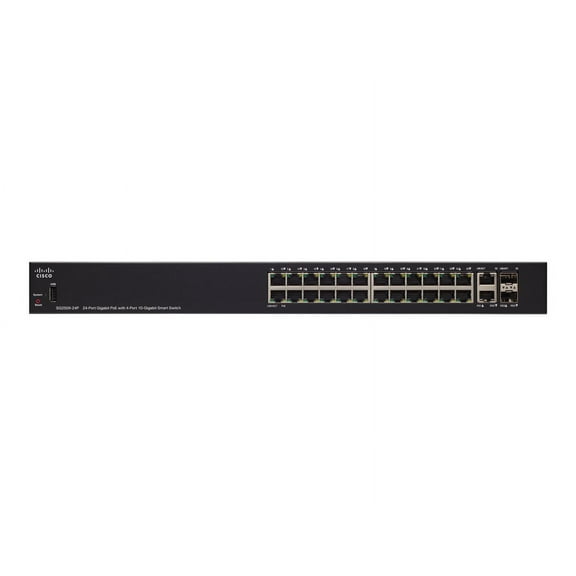 SG250X-24P Gigabit PoE with 4-Port 10-Gigabit Smart Switch
