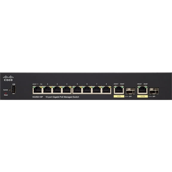 SG350-10MP 10-Port Gigabit PoE Managed Switch