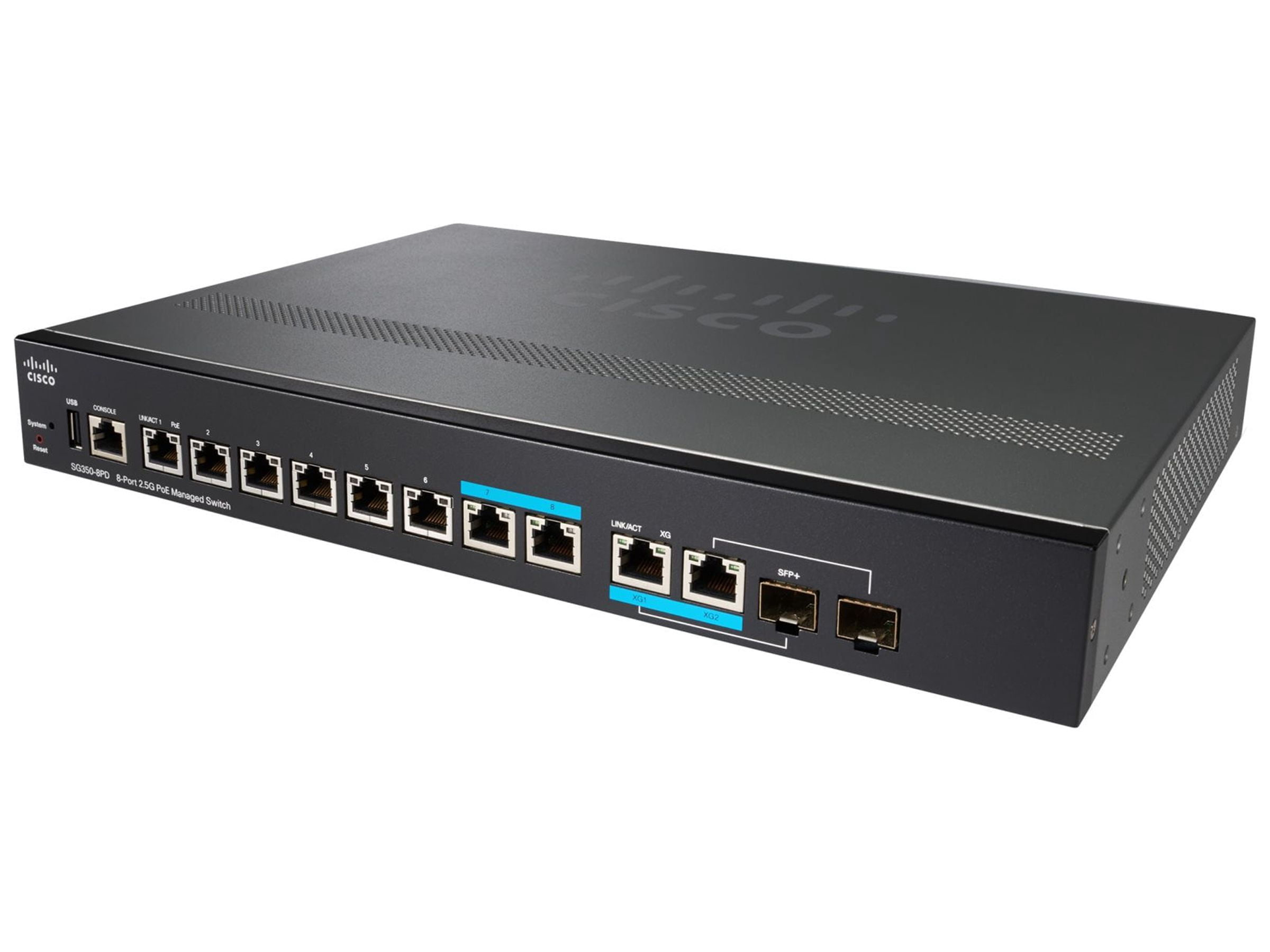 SG350-8PD 8-Port 2.5G PoE Managed Switch