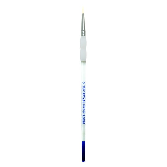 SG585 Series | Soft-Grip™ Standard Handle Gold Taklon Script Brush