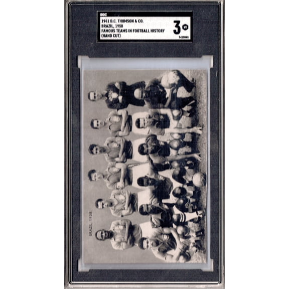 SGC 3 Pele/Brazil 1961 D.C. Thompson Famous Teams Rare Trading Card