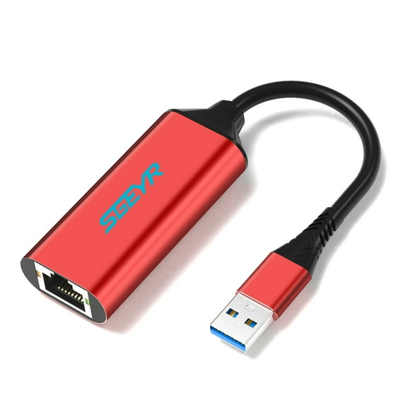 SGEYR Ethernet Adapter USB TYPE C to Ethernet Gigabit Adapter LAN Network Adapter Compatible for Windows,MacOS,Laptop&More
