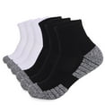 thumbnail image 1 of SGFCWSX 6 Pack Work Socks for Men,Hiking Mid-calf Breathable Cushion Crew Socks White M, 1 of 4