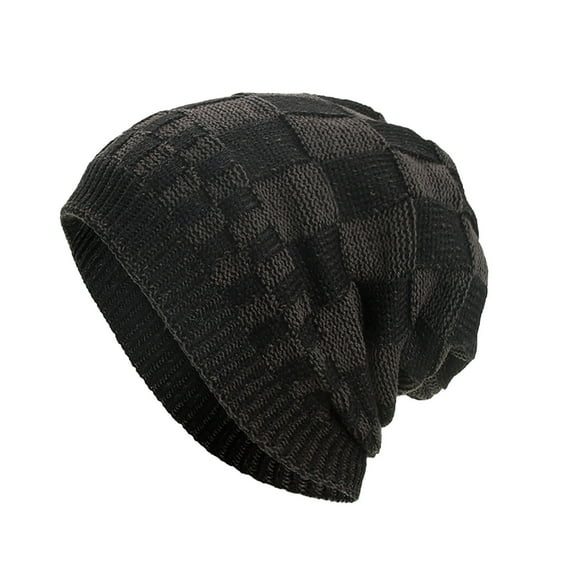 SGFCWSX Beanie Hats for Men,Causal Pullover Warm Daily Cap Black Free Size