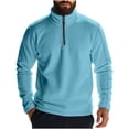thumbnail image 1 of SGFCWSX Hoodies for Men,Casual Solid Zip-Up Long Sleeve Tops Sky Blue S, 1 of 8