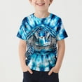 thumbnail image 1 of SGFCWSX Boys Short Sleeve T-Shirt, Kids Crew Neck Tie-Dye Print Summer Tees Regular Fit Casual Everyday Tops Multicolor Size 5-6 Years, 1 of 4