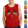 thumbnail image 1 of SGFCWSX Boys Summer Tank Tops Print Crew Neck Sleeveless Relaxed Fit Outdoor Daily Wear Tops for Kids Red Size 8 Years, 1 of 7