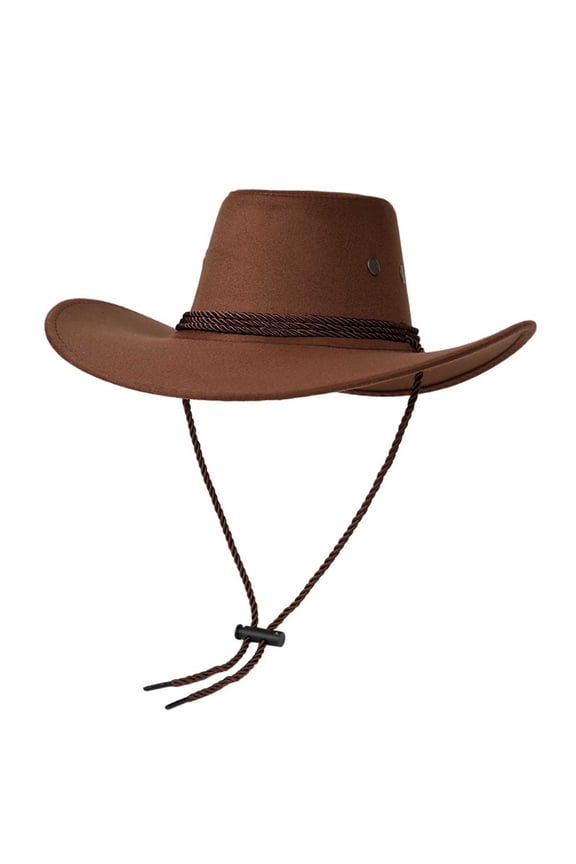 Cowboy Hats for Men,Breathable Adjustable UV Protection Sun-Blocking Wide Brim Cap Rose Gold