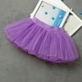thumbnail image 1 of SGFCWSX Girls Ballet Skirt Kids Elastic Waist Tulle Layered Fluffy A Line Dance Tutu Skirts Purple Size 0 Months, 1 of 3