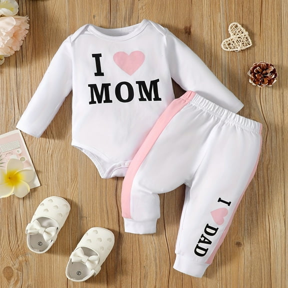 SGFCWSX Girls Clothing Set Fall Baby 2 Piece Outfit Print Onesie and Pants Sets White Size 18 Months