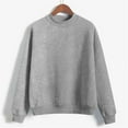 thumbnail image 1 of SGFCWSX Girls Crew Neck Sweatshirt Oversized Long Sleeve Pullover Top Kids Solid Color Sweatshirts Gray Size 7 Years, 1 of 7