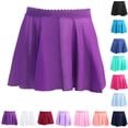 thumbnail image 1 of SGFCWSX Girls Dance Skirt Elastic Waist Ballet Chiffon Teens Mini Skirts Daily Dance Class Casual Wear Watermelon Red Size 15-16 Years, 1 of 3