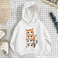 thumbnail image 1 of SGFCWSX Girls Fleece Sweatshirt Thermal Sweatshirts Kids Fashion Print Hoodies White Size 7 Years, 1 of 3