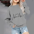 thumbnail image 1 of SGFCWSX Girls Fleece Sweatshirt Thermal Sweatshirts Kids Fashion Print Pullover Gray Size 3-4T, 1 of 4