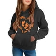 thumbnail image 1 of SGFCWSX Girls Hooded Sweatshirts Kids Oversized Hoodies Fall Graphic Top Black Size 9 Years, 1 of 6