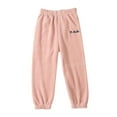 thumbnail image 1 of SGFCWSX Girls Leggings Fashion Print Velvet Thick Sleeping Winter Warm Pants Pink Size 5 Years, 1 of 2