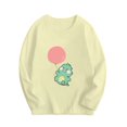 thumbnail image 1 of SGFCWSX Long Sleeve Shirts for Kids Girls Dinosaur Print Tops Fall T-Shirts Beige Size 11-12T, 1 of 2