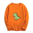 thumbnail image 1 of SGFCWSX Long Sleeve Shirts for Kids Girls Dinosaur Print Tops Fall T-Shirts Orange Size 5-6T, 1 of 2