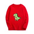 thumbnail image 1 of SGFCWSX Long Sleeve Shirts for Kids Girls Dinosaur Print Tops Fall T-Shirts Red Size 3-4T, 1 of 2