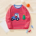 thumbnail image 1 of SGFCWSX Girls Long Sleeve Tops Round Neck Shirts Kids Casual Fall T-Shirts Red Size 4 Years, 1 of 7