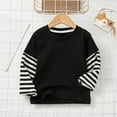 thumbnail image 1 of SGFCWSX Long Sleeve Shirts for Kids Girls Solid Color Tops Casual Fall T-Shirts Black Size 4-5T, 1 of 3