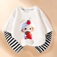 thumbnail image 1 of SGFCWSX Girls Long Sleeve Tops Two Fakes Shirts Kids Fall Casual T-Shirts White Size 7 Years, 1 of 3