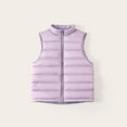 thumbnail image 1 of SGFCWSX Girls Puffer Jacket Full Zip Fuzzy Vest Kids Warm Casual Jackets Purple Size 15 Years, 1 of 3