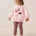 thumbnail image 1 of SGFCWSX Girls Sweatsuit Sets Long Sleeve Fall Outfits 2 Piece Super Skinny Leggings and Sweatshirts Set Pink Size 4 Years, 1 of 9