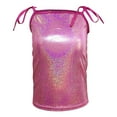 thumbnail image 1 of SGFCWSX Girls Tank Tops Metallic Glitter Tie Shoulder Sleeveless Party Dance Shirt Hot Pink Size 9 Years, 1 of 2