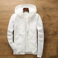 thumbnail image 1 of SGFCWSX Girls Windbreaker Jacket with Hood Kids Waterproof Coat Lightweight Casual Jackets White Size 9-10Years, 1 of 6