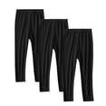thumbnail image 1 of SGFCWSX Girls Yoga Leggings 3 Pack Pants Kids High Waisted Solid Color Legging Pants Black Size 8 Years, 1 of 9