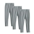 thumbnail image 1 of SGFCWSX Girls Yoga Leggings 3 Pack Pants Kids High Waisted Solid Color Legging Pants Gray Size 10 Years, 1 of 9