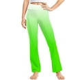 thumbnail image 1 of SGFCWSX Girls Yoga Pants Fashion Gradient Print High Waist Legging Pants Straight Leg Winter Soft Leggings Green Size 6 Years, 1 of 9
