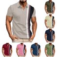 thumbnail image 1 of SGFCWSX Golf Polo Shirts for Men Breathable Slim Fit Outdoor Short Sleeve Casual Business Top Gray Size 2XL, 1 of 5