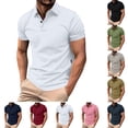 thumbnail image 1 of SGFCWSX Golf Polo Shirts for Men Short Sleeve Lightweight Quick Dry Slim Fit Casual Business Top White Size XL, 1 of 5