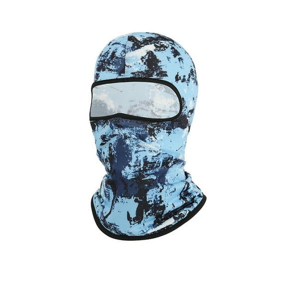 SGFCWSX Hats for Men,Men's Outdoor Cycling Face Mask Windproof Sports Skiing Face Mask Blue Free Size