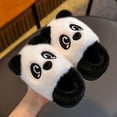 thumbnail image 1 of SGFCWSX Kids Cute Panda Fuzzy Slippers Cozy Home Shoes for Girls Boys Warm Indoor Footwear with Soft Lining White Size 10-10.5 Years, 1 of 9