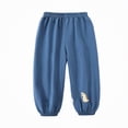 thumbnail image 1 of SGFCWSX Kids Jogger Pants, Elastic Waist Cuffed Ankle Loose Fit Trousers with Cartoon Print for Casual Daily Wear Blue Size 6M, 1 of 7