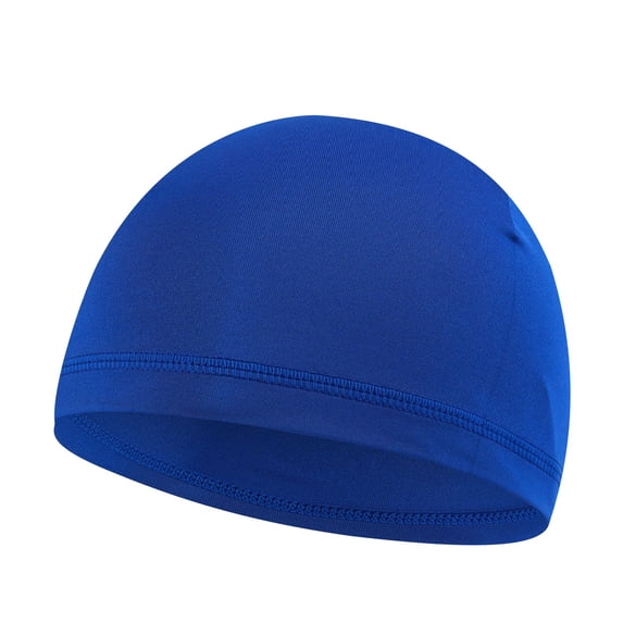 SGFCWSX Kids Swim Cap Stretchy Waterproof Breathable Lightweight Swimming Hat for Boys Girls Summer Beach Pool Blue Free Size